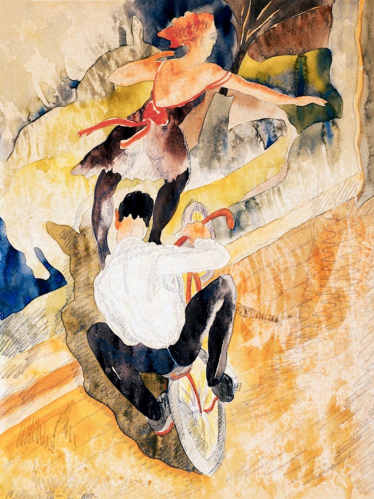 Bicycle Acrobats, Charles Demuth