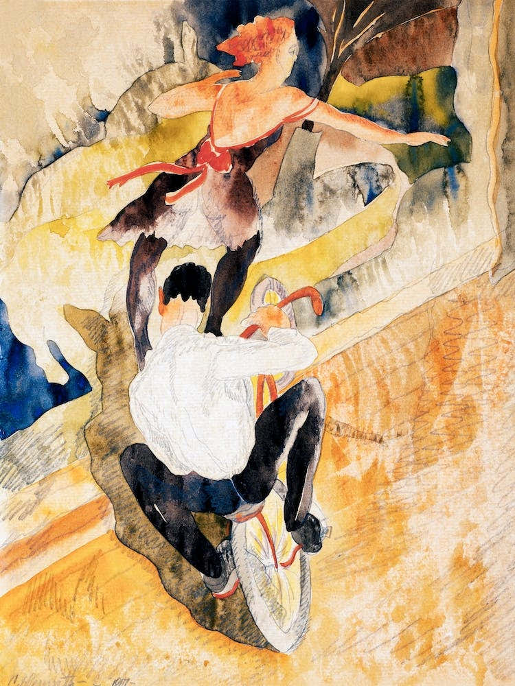 Bicycle Acrobats, Charles Demuth