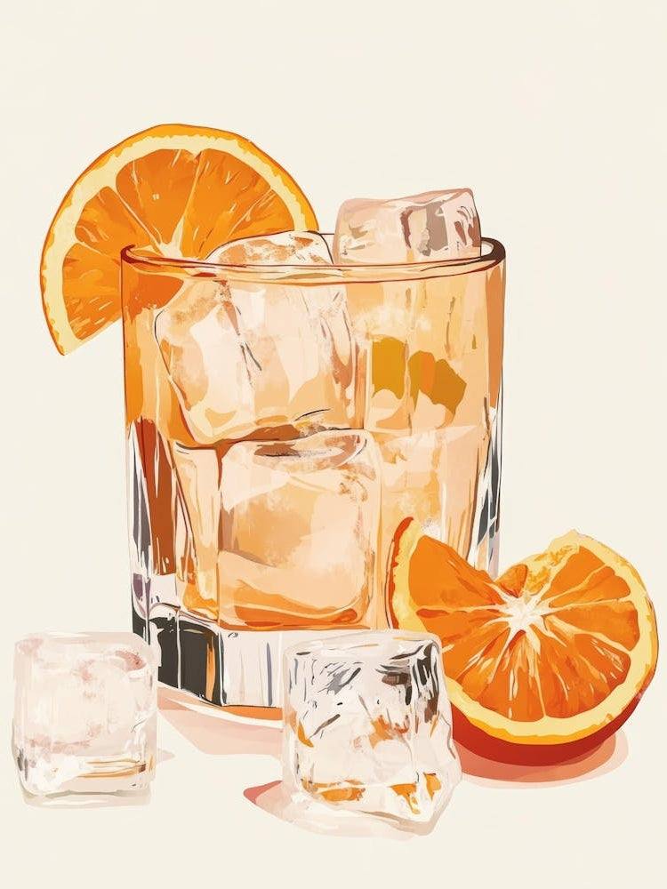 Orange Juice And Ice