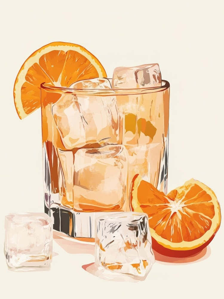 Orange Juice And Ice