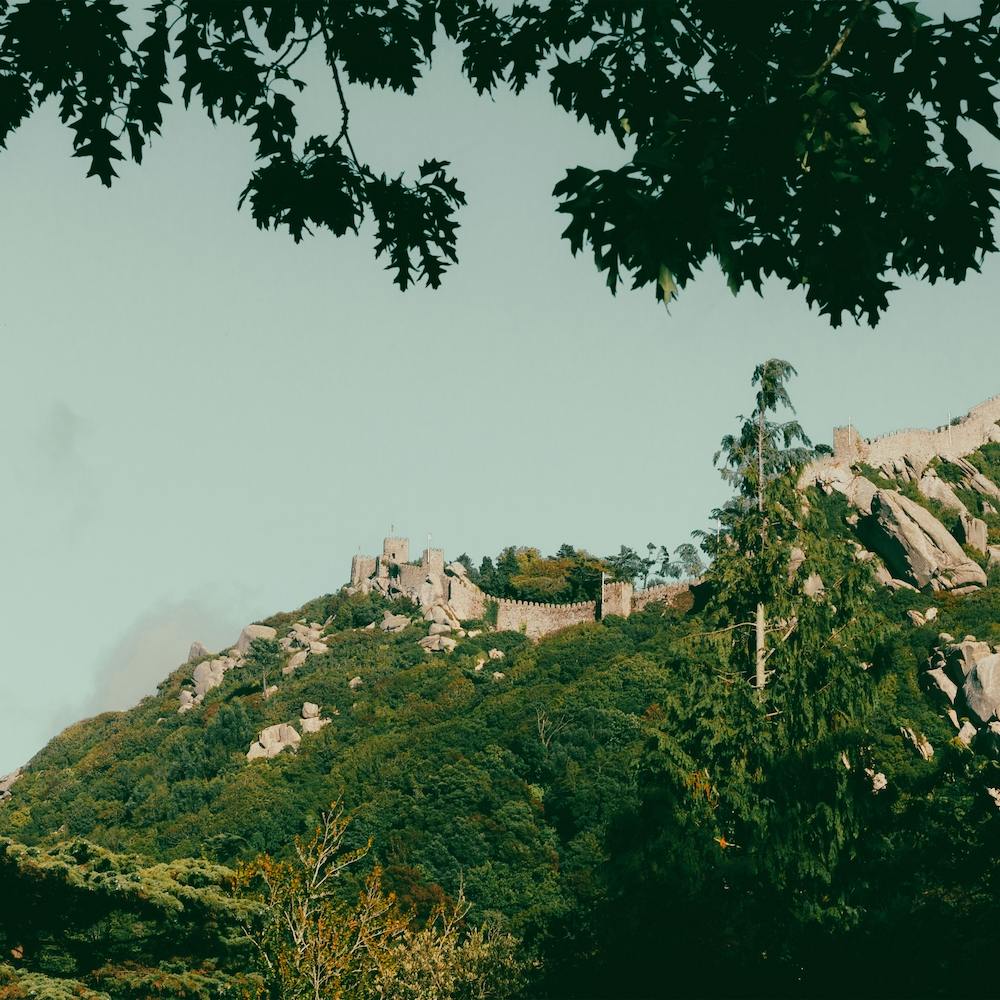 Castel In Nature  Castelo Dos Mouros, Sintra, Portugal   Color Travel Photography Square