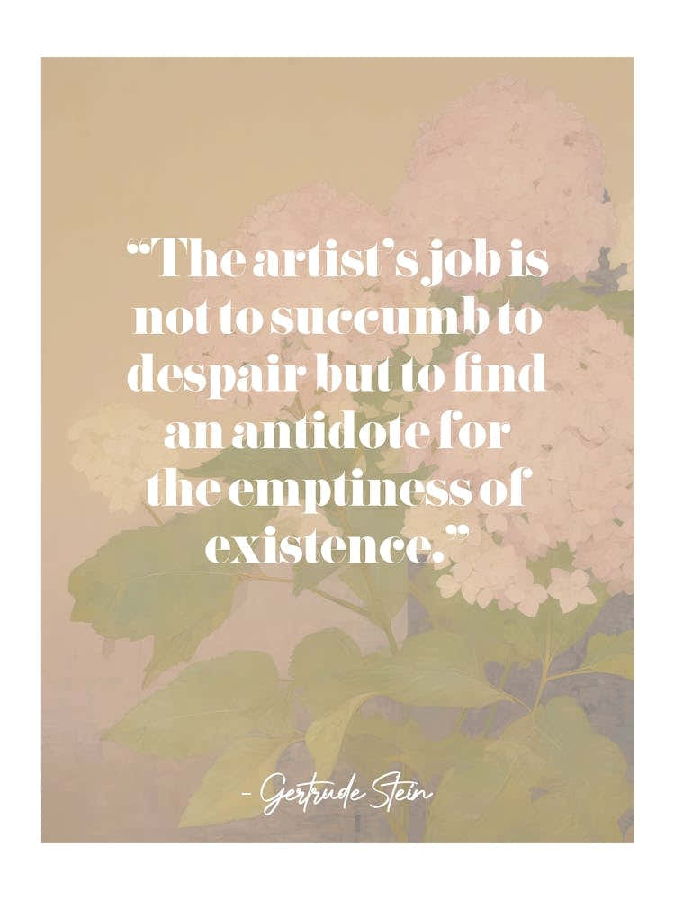 Artist Quote Gertrude Stein