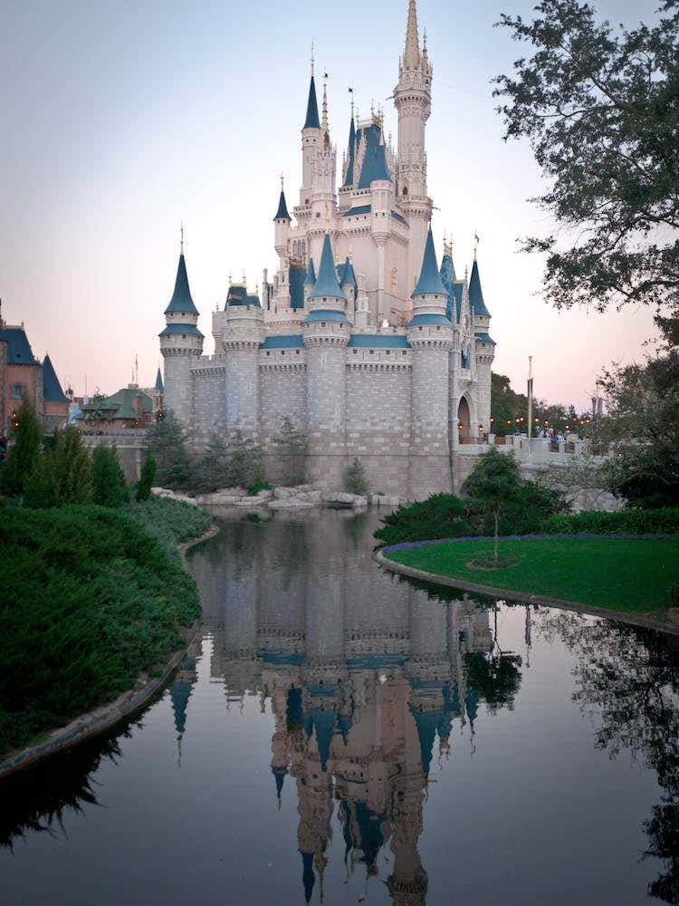Cinderella Castle At Dusk