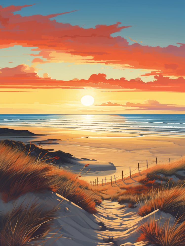 A Painting Of Camber Sands East Sussex 2