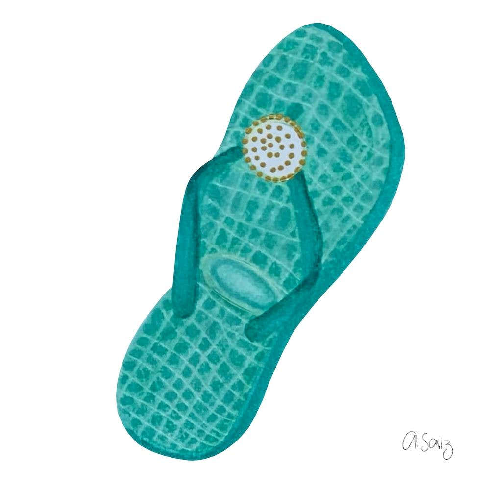 Turquoise Flipflop