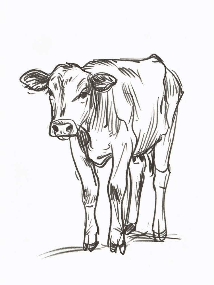 B&W Cow