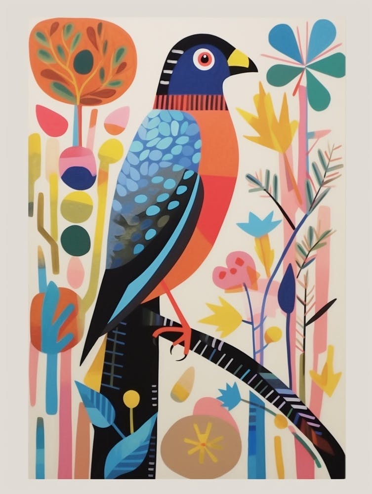 Colourful Scandi Bird Harrier 2