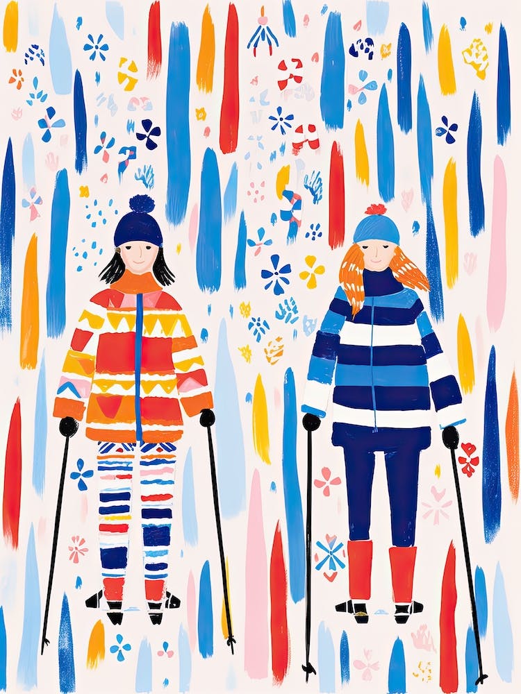 Val D Isere   France, Ski Resort Illustration 1