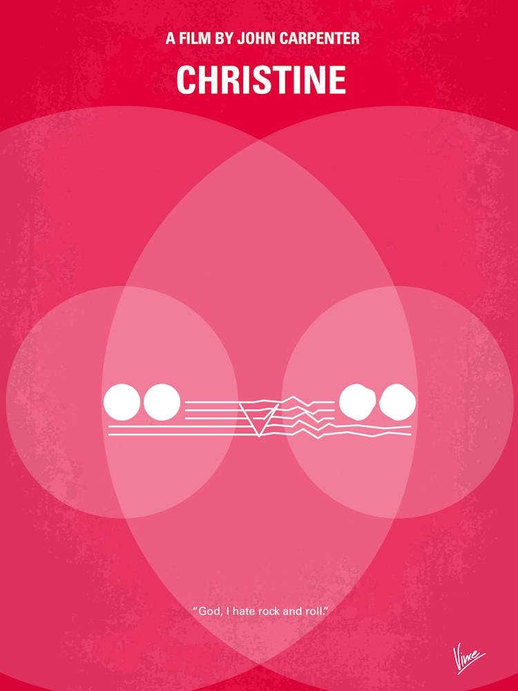 No016 My Christine Minimal Movie Poster