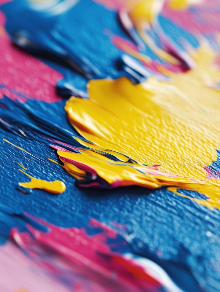 Abstract With Paint Splashes