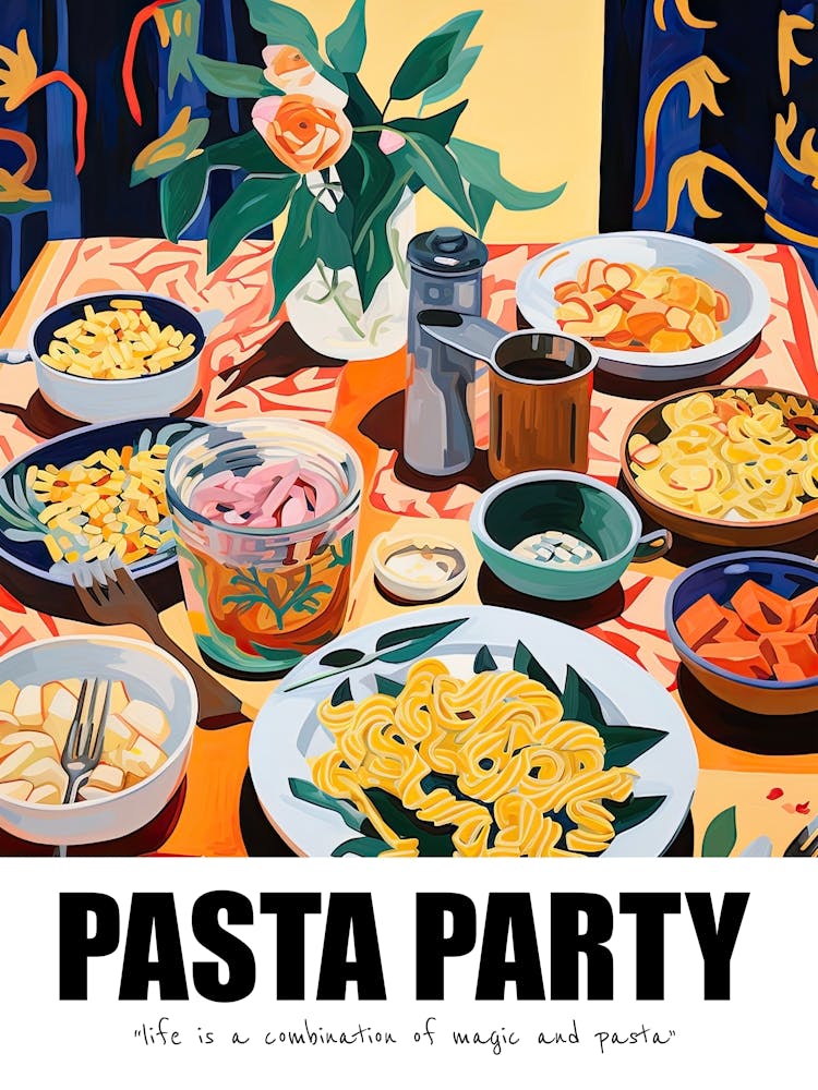 Pasta Party, Matisse Inspired 03