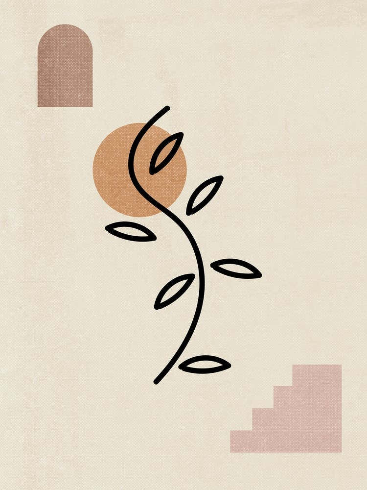 Morocco Sun And Leaf Abstract