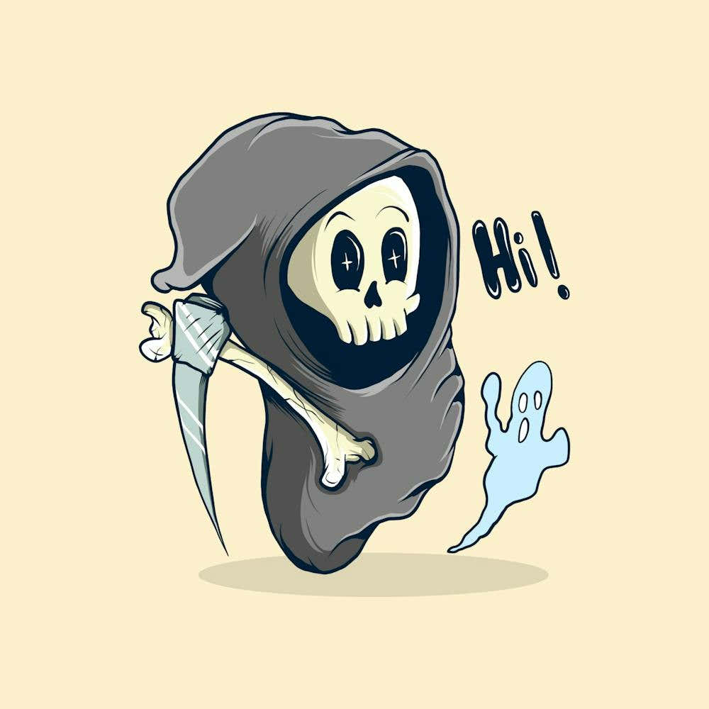 Skeleton With A Knife
