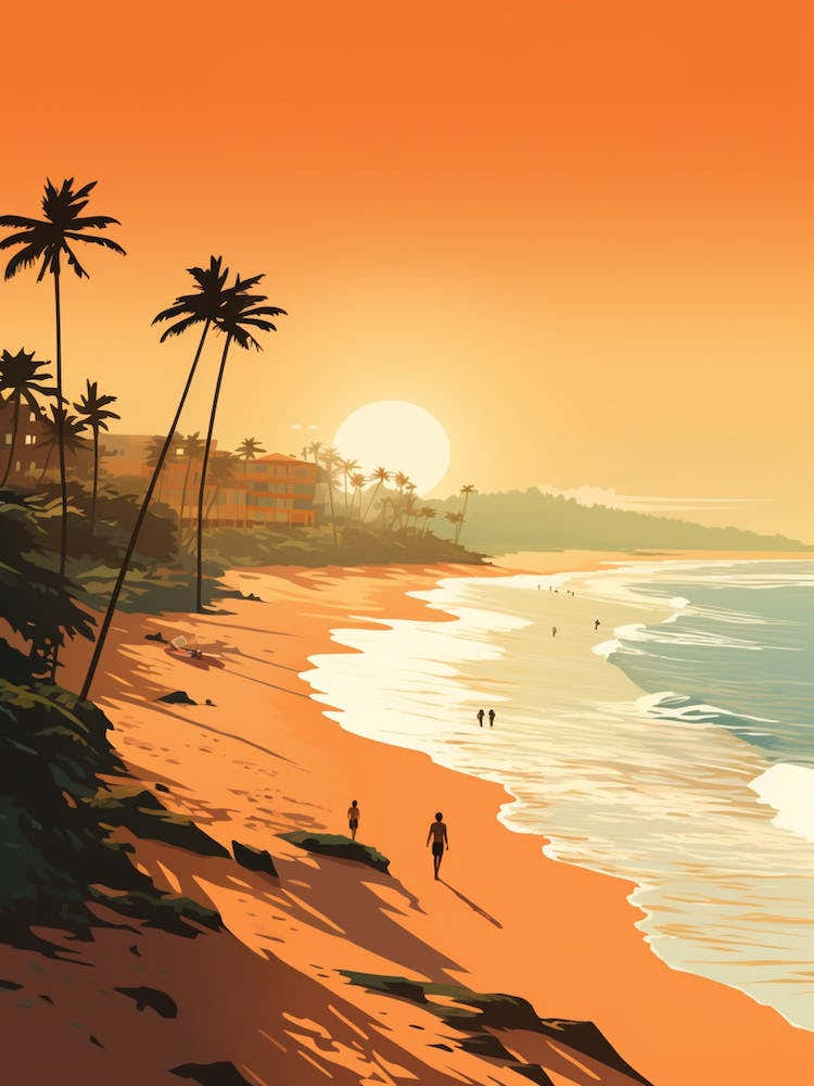 Baga Beach Goa India Golden Tones 4