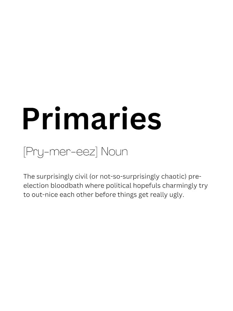 Primaries Definition Meaning 1