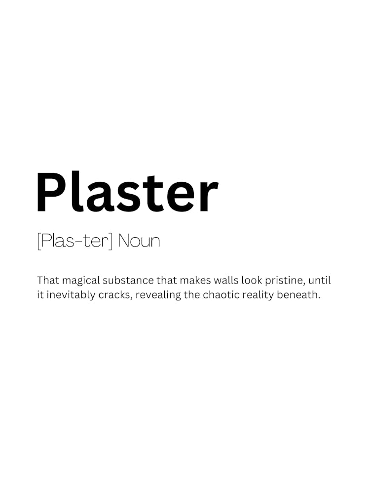 Plaster Definition Meaning