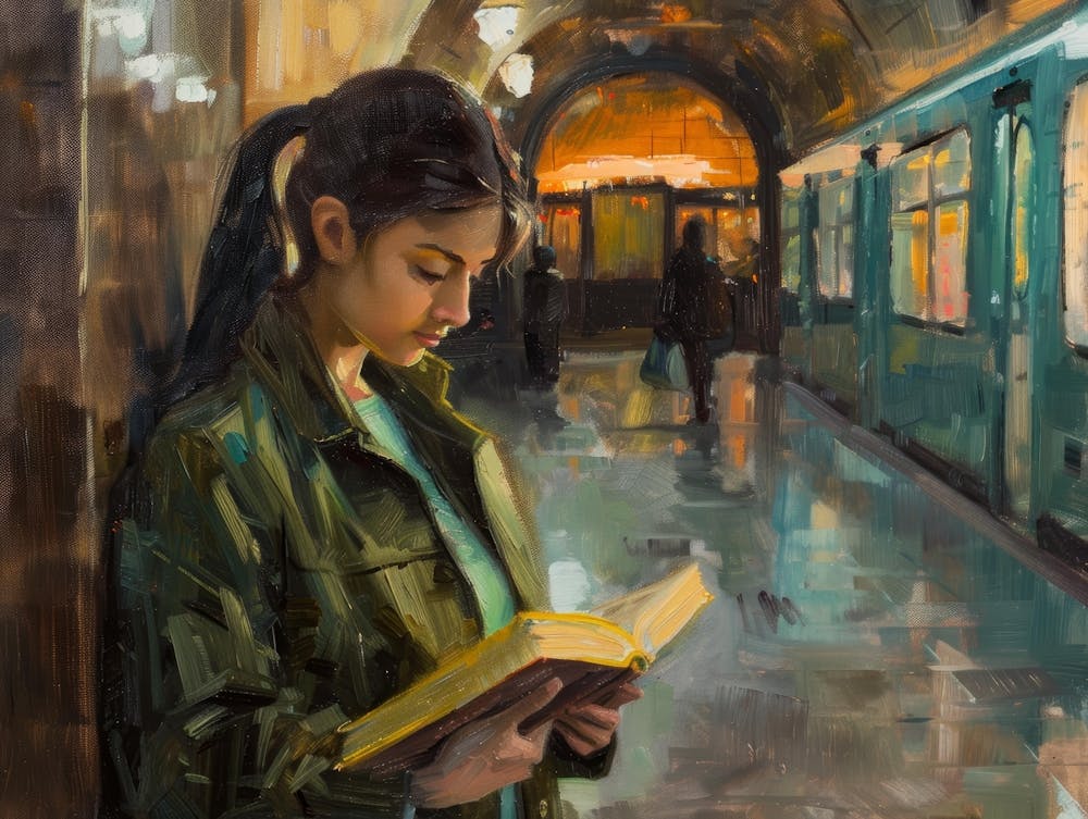 Girl Reading A Book 8