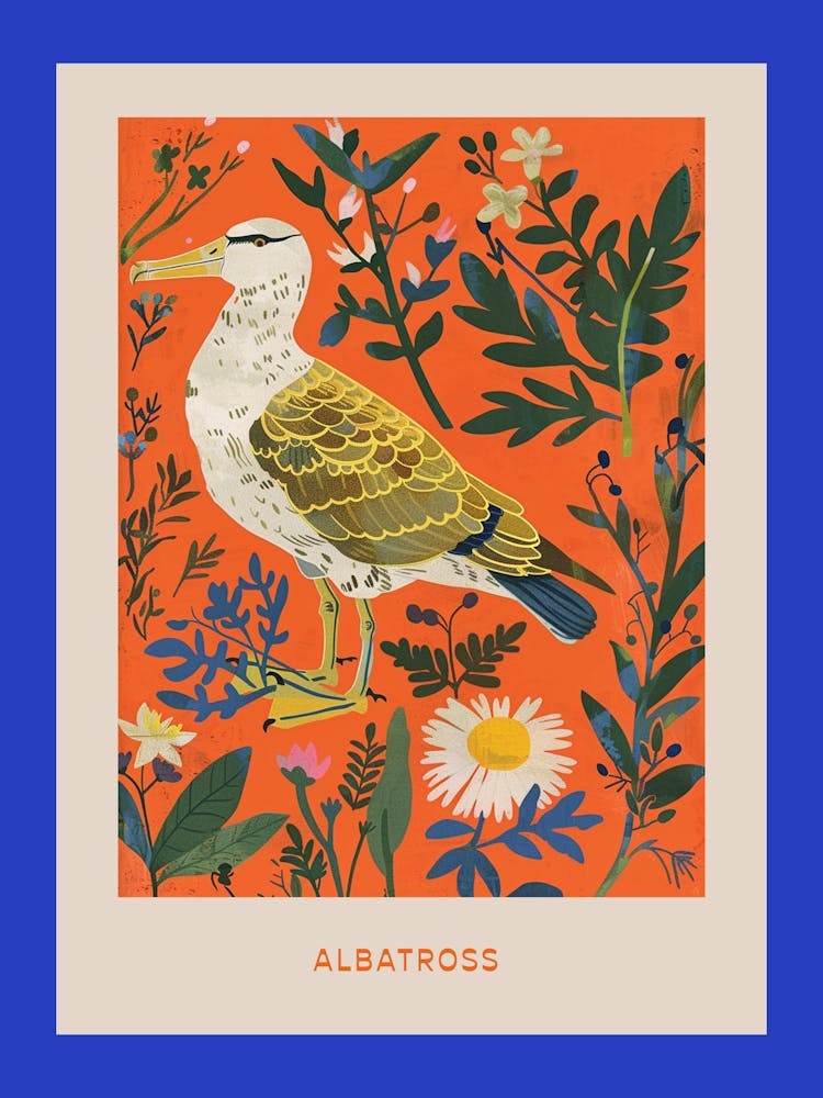 Spring Birds Poster Albatross 1