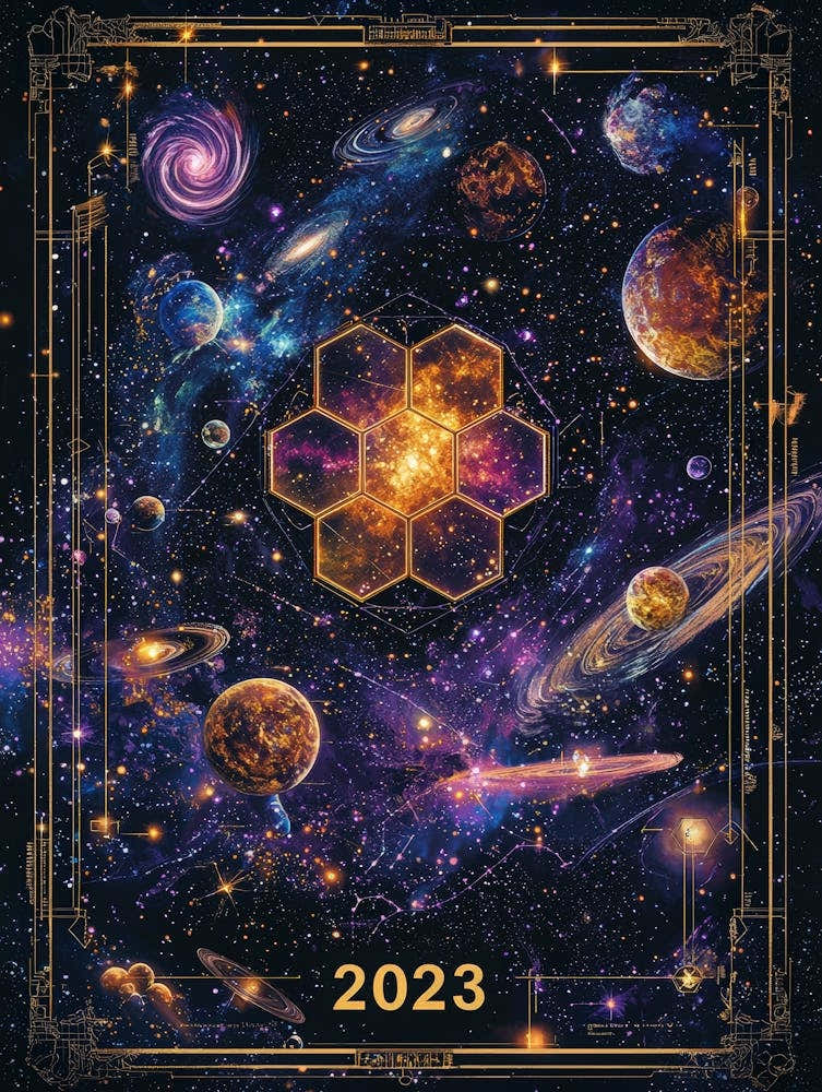 Aihrgdesign A Celestial Science Poster Showcasing New Cosmic 10