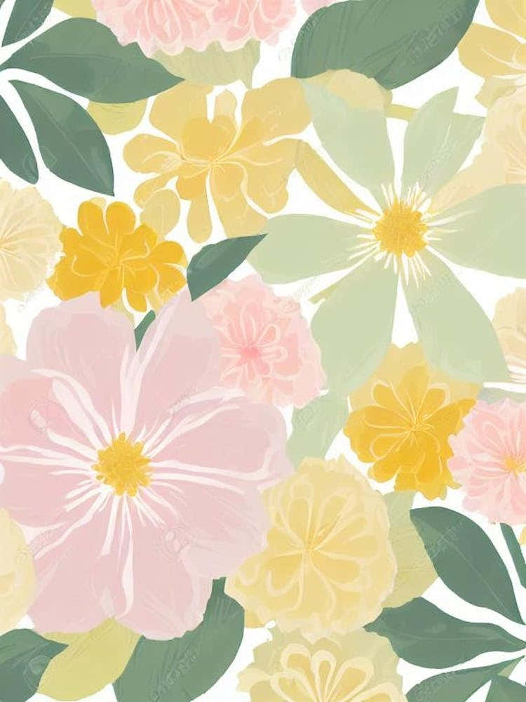 Laurel Pastel Floral 1 Flower