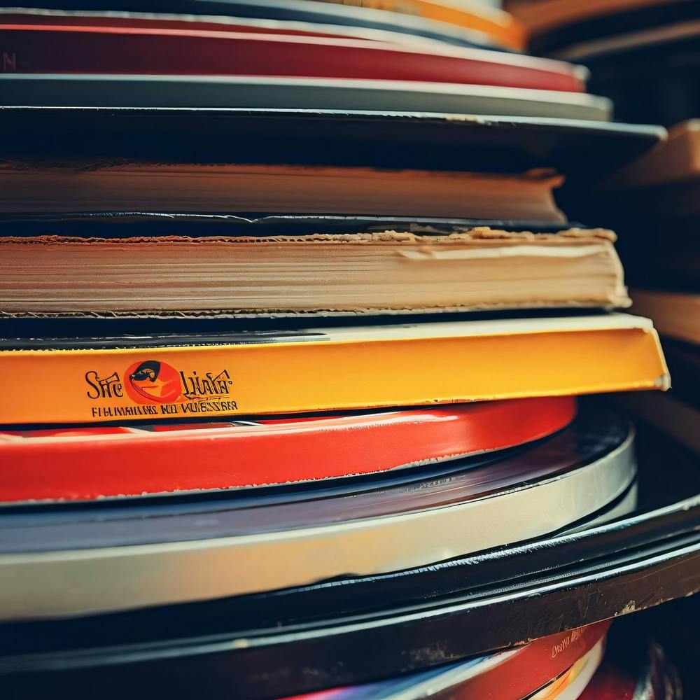 Stack Of Vinyl Records 2