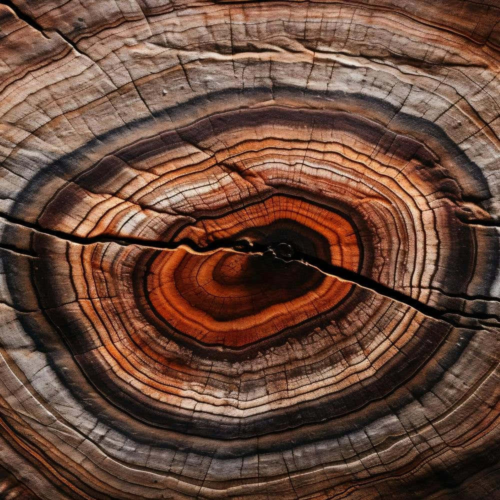 Photography Of The Texture Of A Petrified Wood