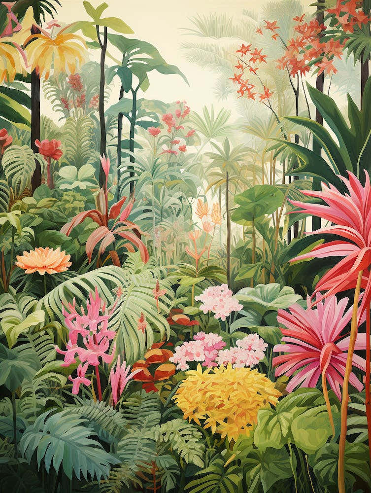 Alexander Marshal Inspired Botanical Gardens Print