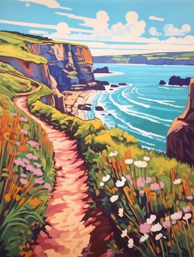 The Lizard Peninsula Cotswolds 2 Hike Illustration