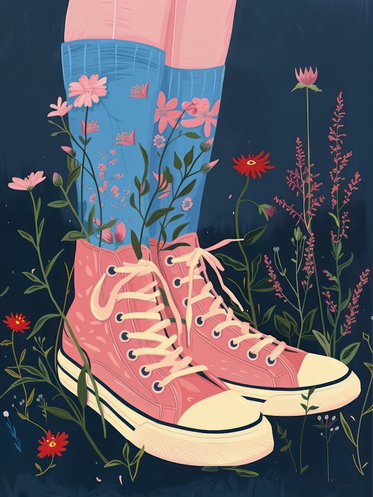 Spring Flowers And Sneakers 1