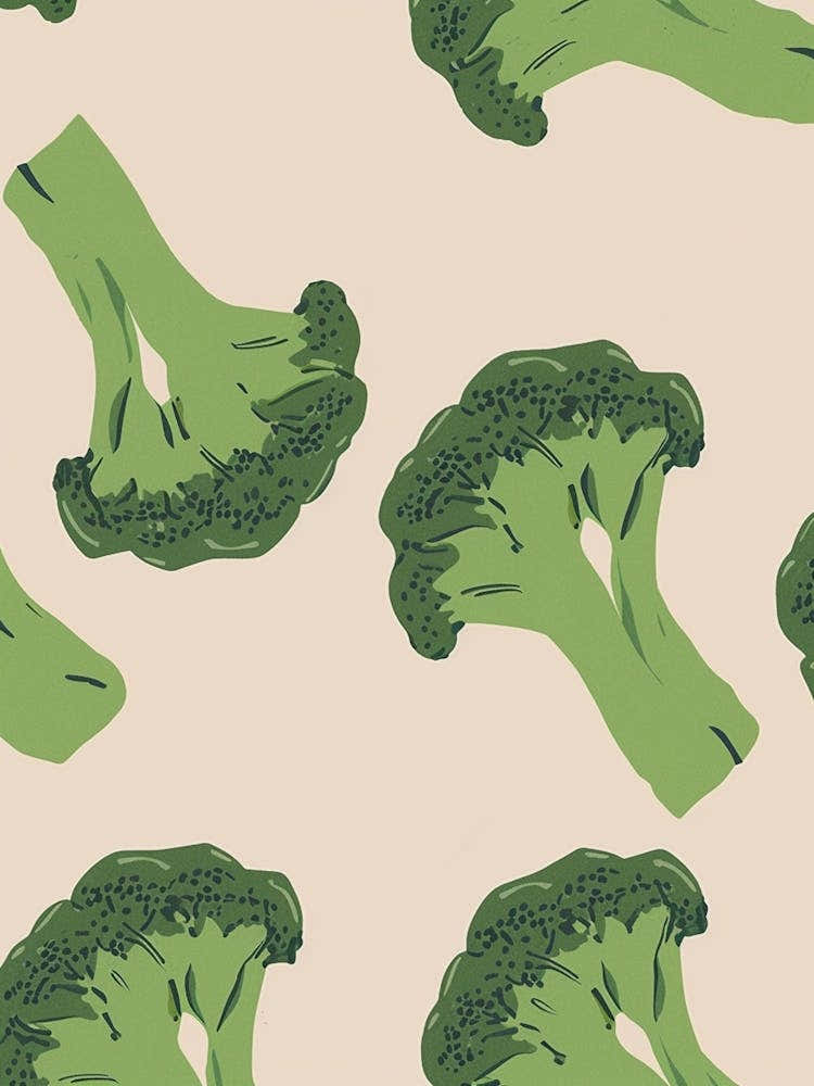 Broccoli Pattern Illustration