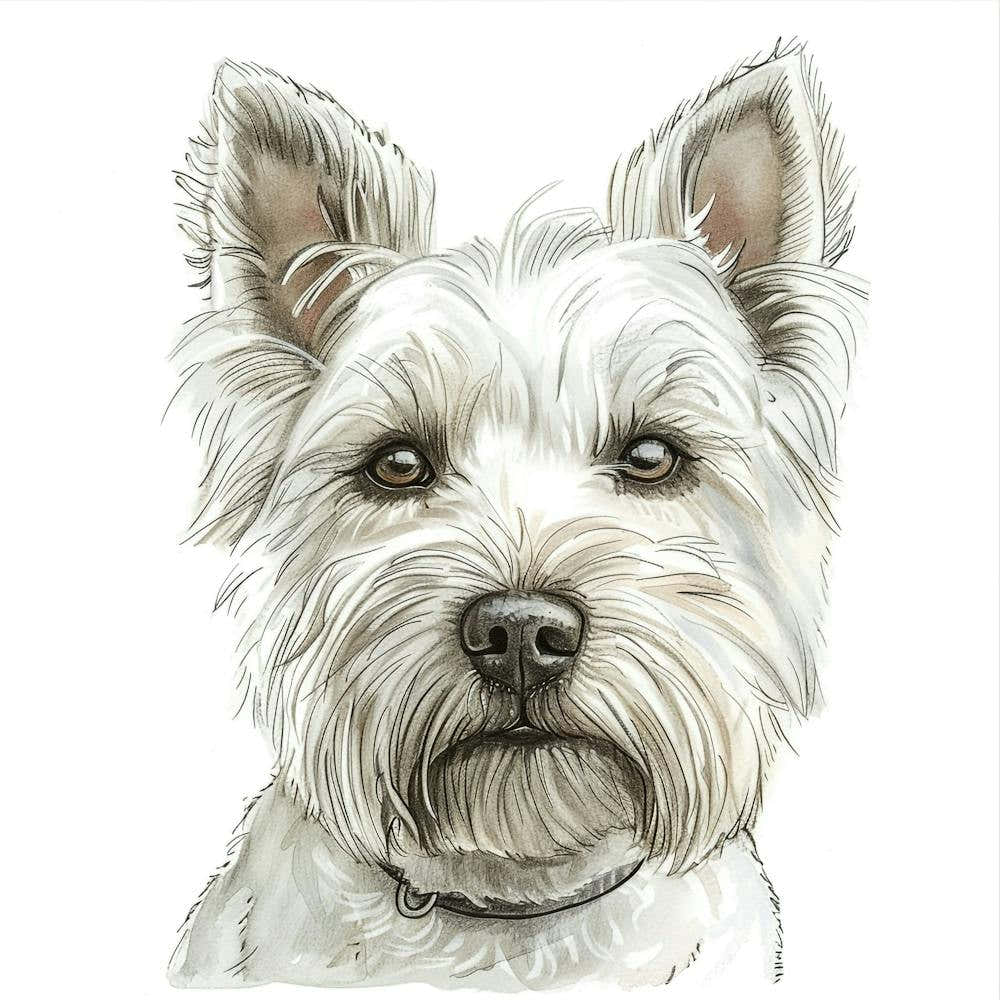 West Highland Terrier Canvas Print