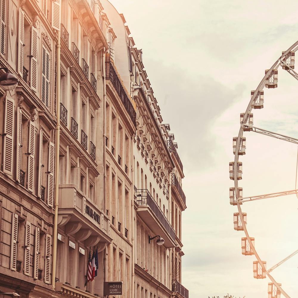 Paris Ferris Wheel Square