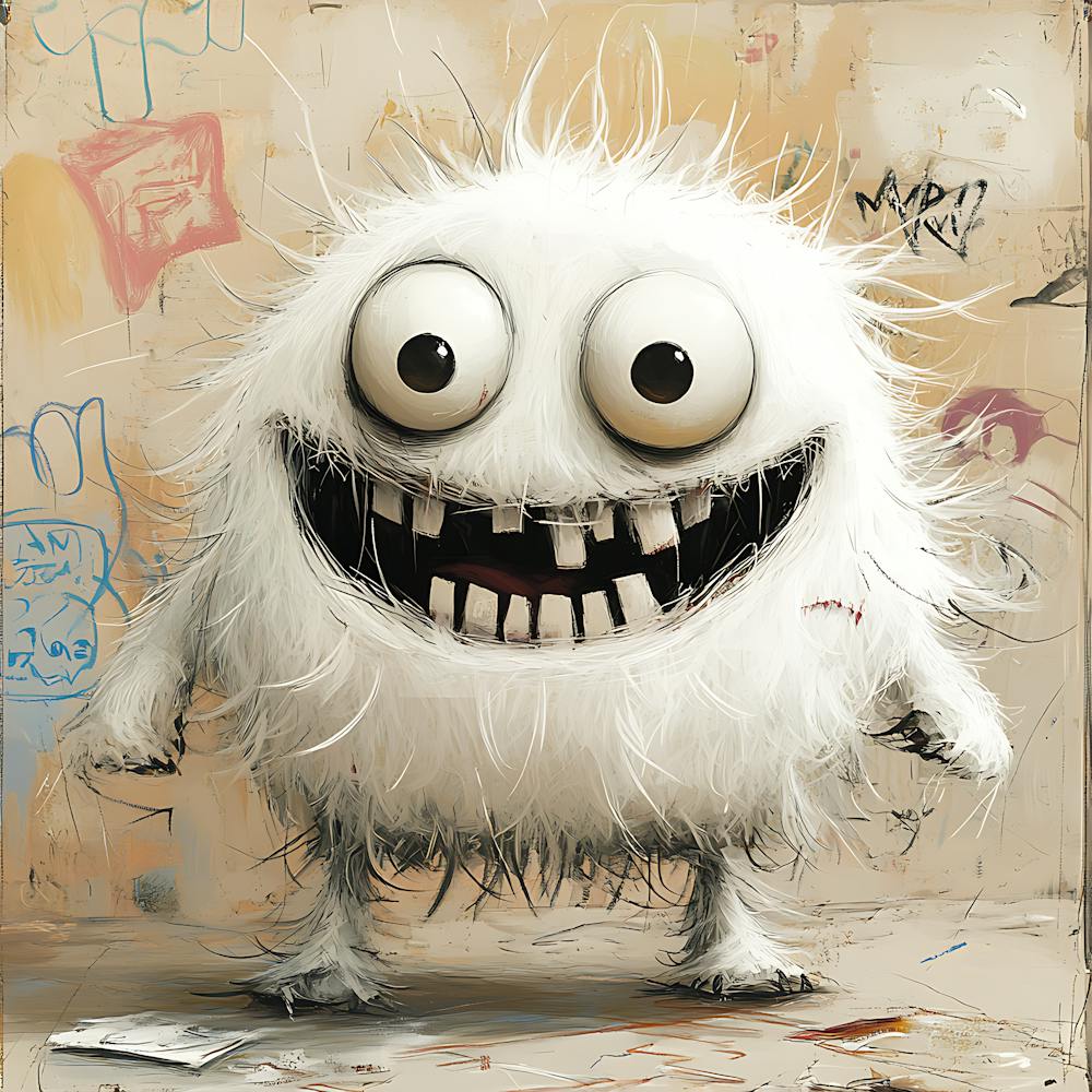 Cute Shaggy Plush Ghost Toy 5