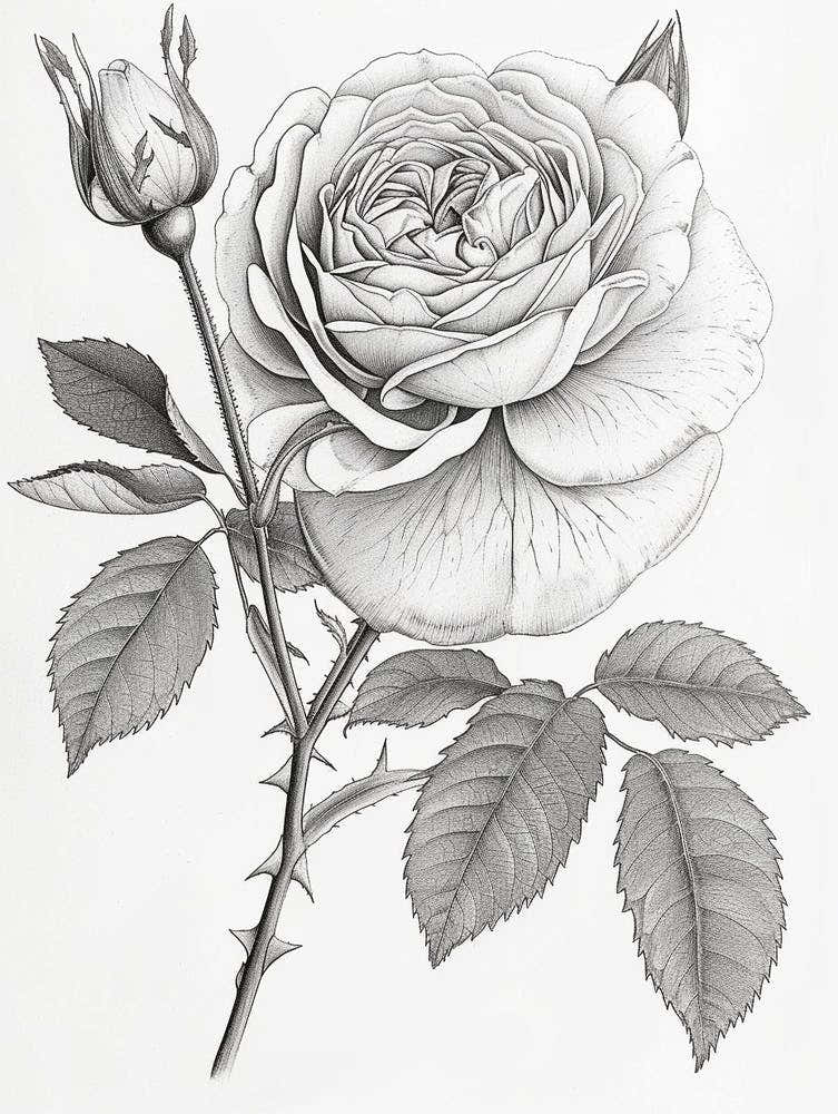 Roses Sketch 46