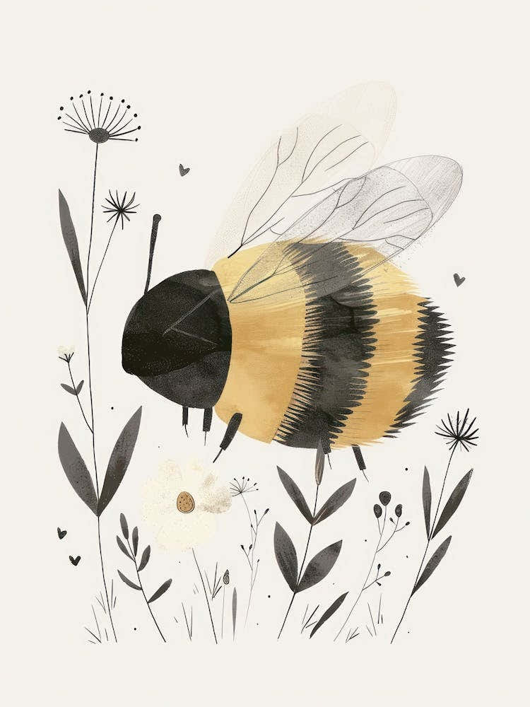 Charming Nursery Kids Animals Bumblebee 4