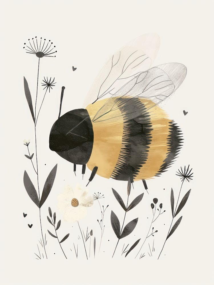 Charming Nursery Kids Animals Bumblebee 4