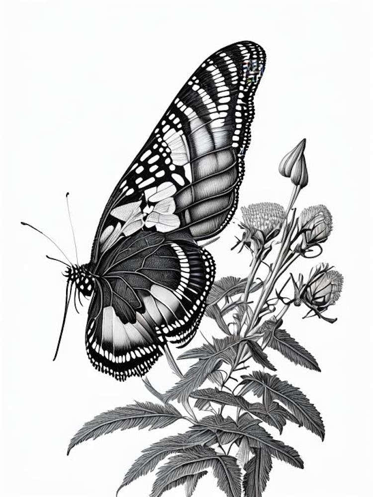 Black Swallowtail Butterfly Andy Warhol Inspired 1