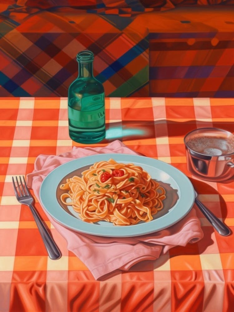 Tagliatelle Alla Bolognese Still Life Painting