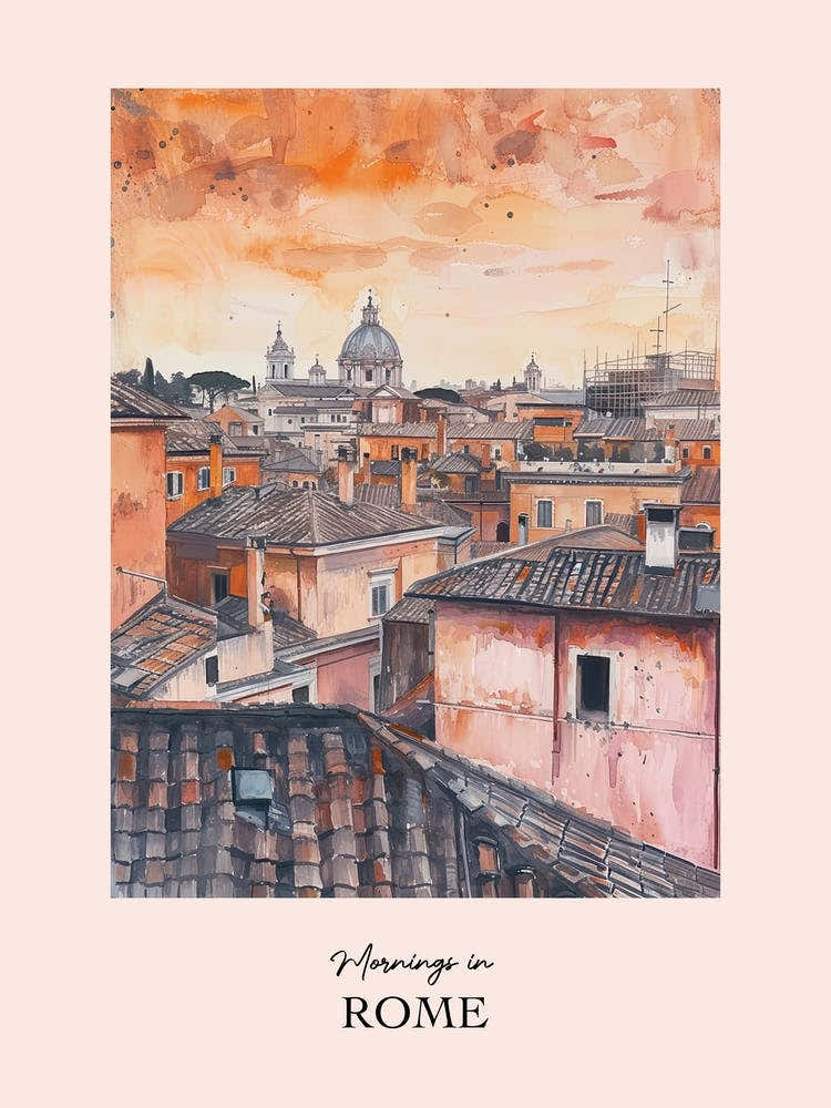 Mornings In Rome Rooftops Morning Skyline 3