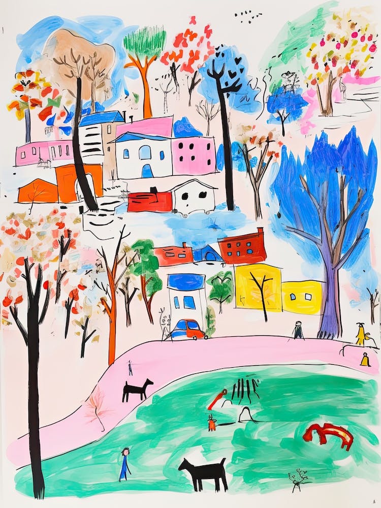 Canberra, Dreamy Storybook Illustration 3