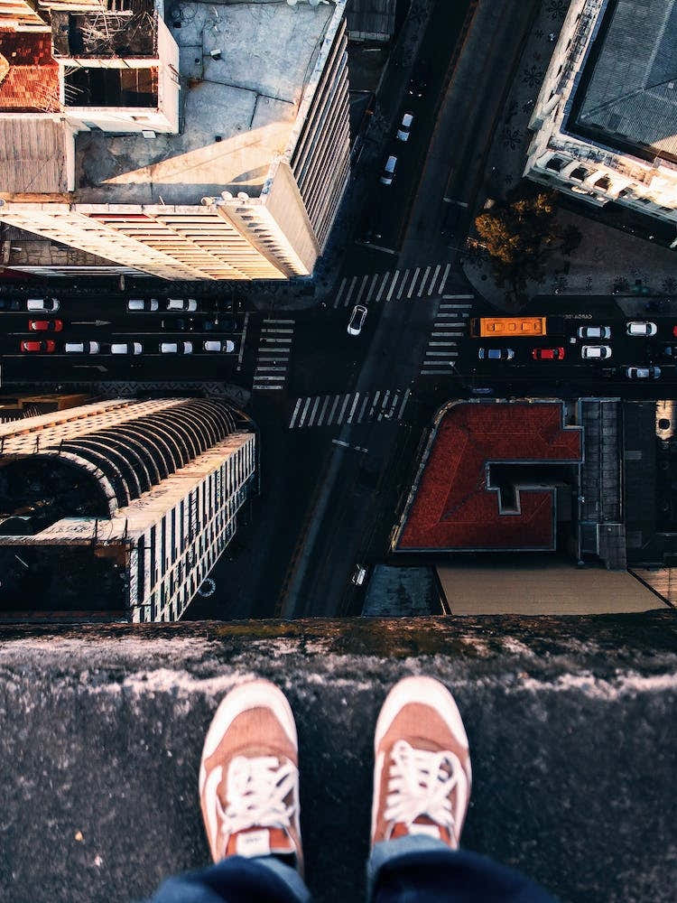 View From The Top Of A Building