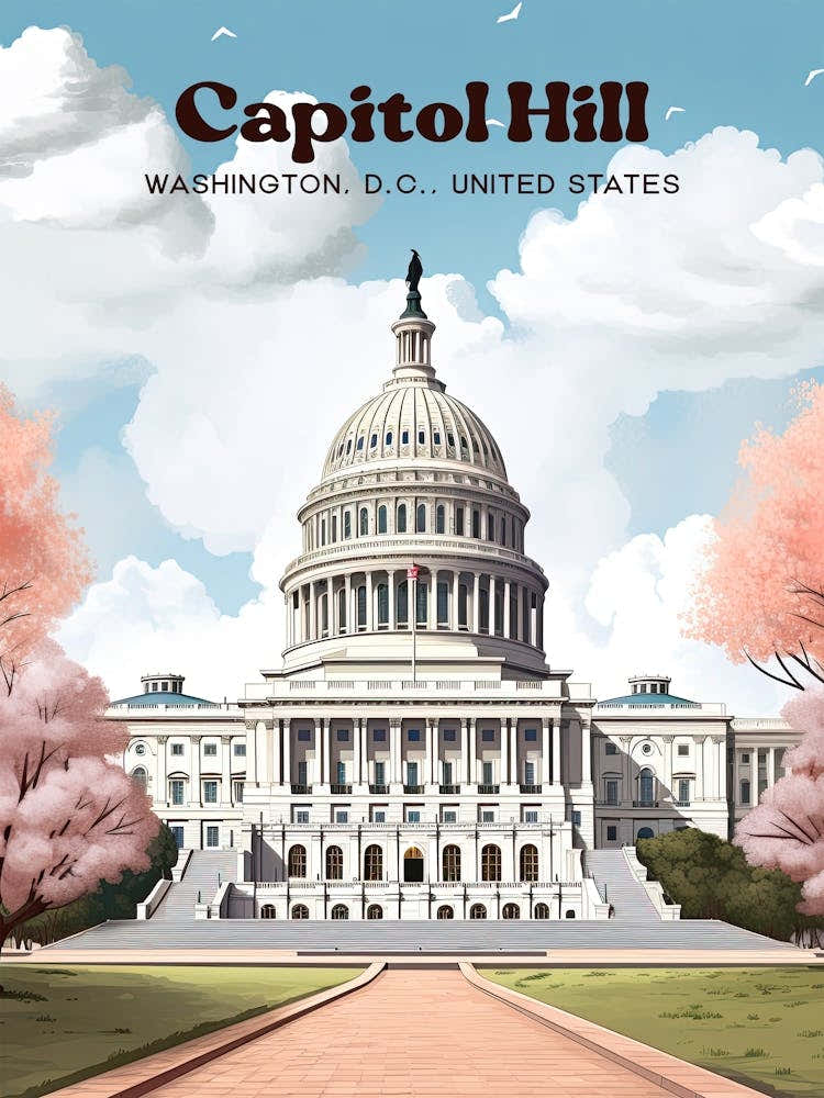 Capitol Hill House Of Rep Travel Art