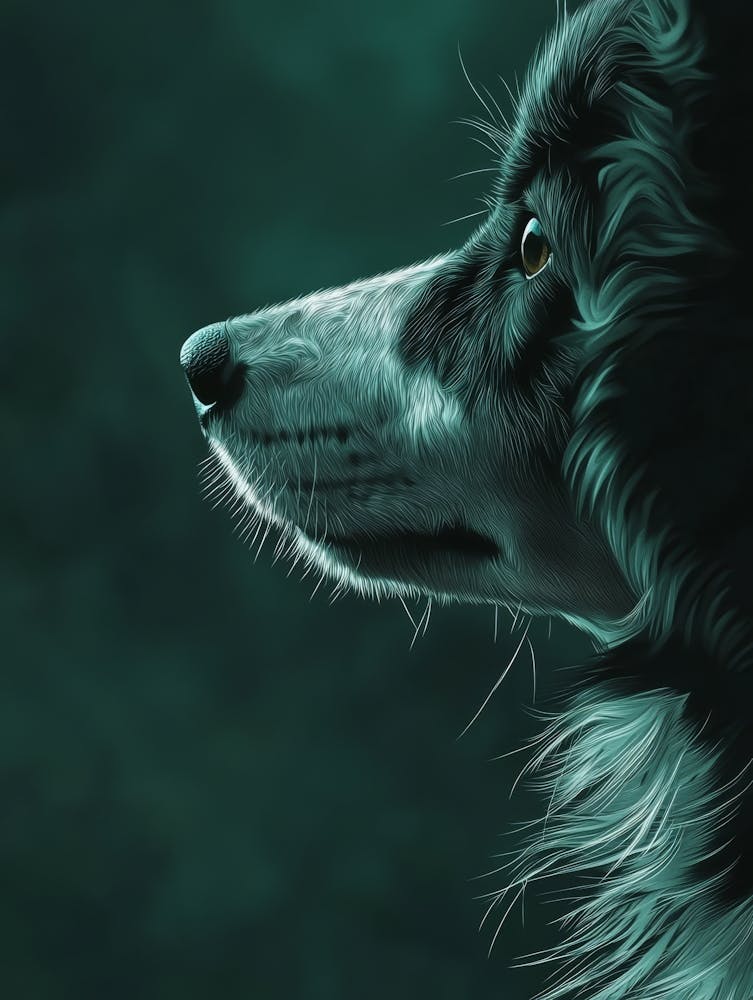 Collie Dog Portrait
