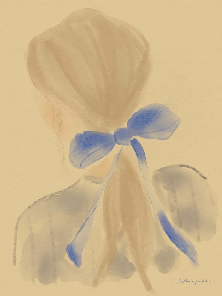 Girl With A Blue Bow