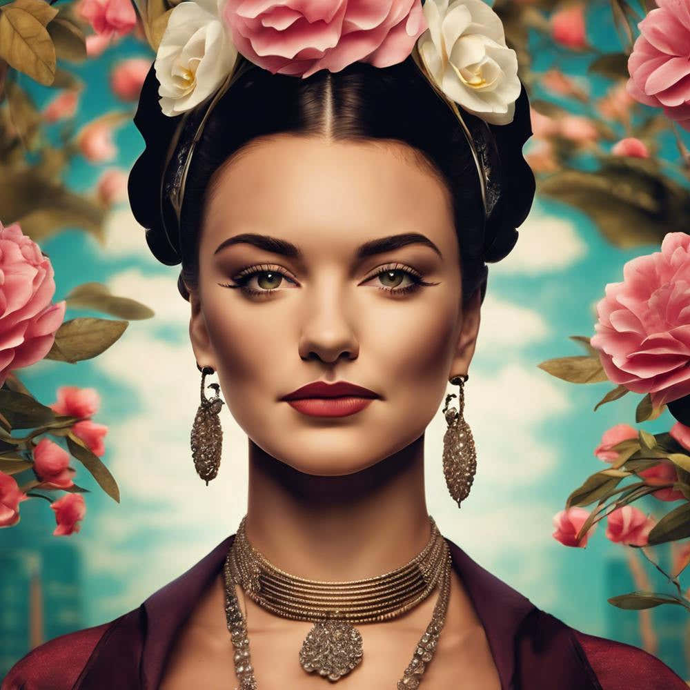 Mexican Woman With Flowers