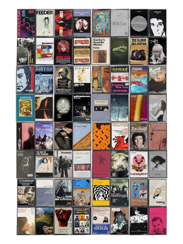 Wales Music Print - Retro Cassette Covers