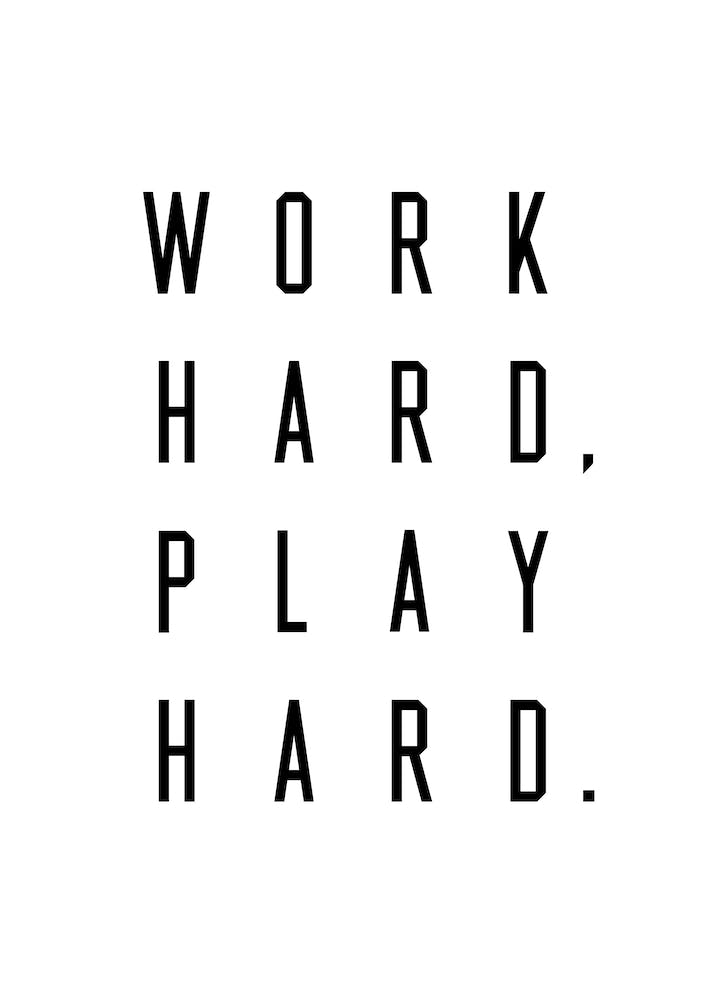 Work Hard Play Hard
