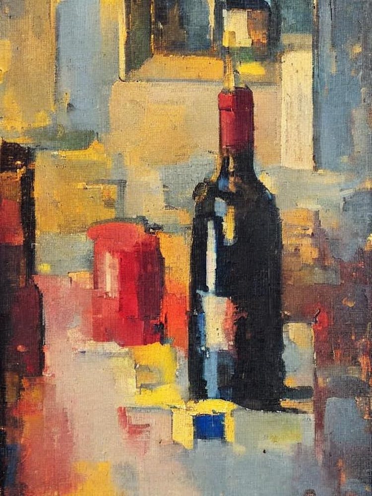 Montepulciano Oil Painting Cocktail Poster
