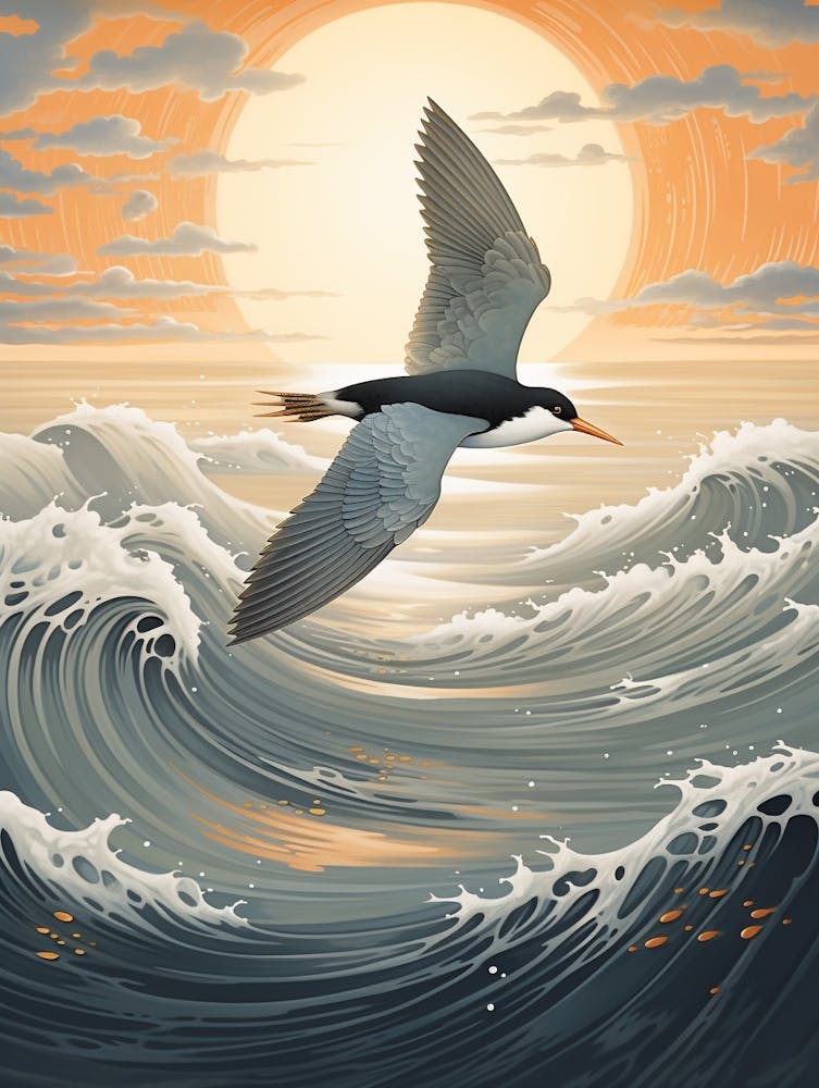 Common Tern 2 Gold Detail Painting