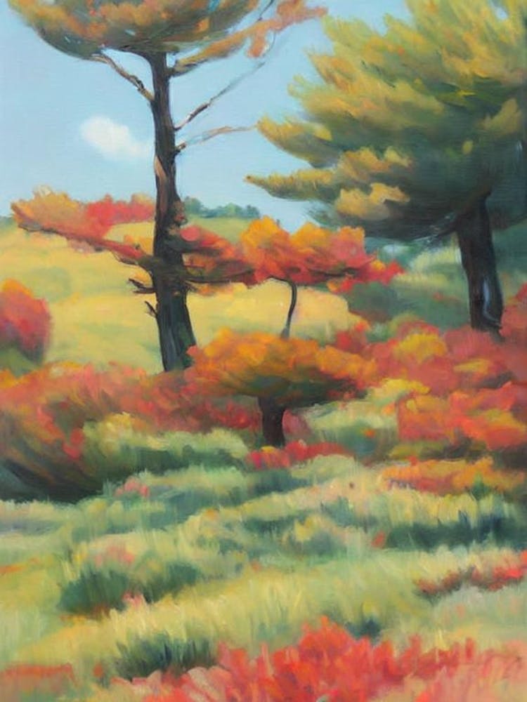 Radiata Pine Tree Watercolour 1